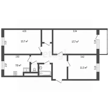 3-к кв. Ямало-Ненецкий АО, Муравленко Пионерская ул., 26 (65.5 м)