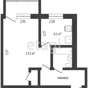 1-к кв. Белгородская область, Белгород Радуга мкр, ул. Шершнева, 11 ...