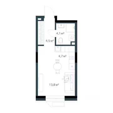 1-к кв. Приморский край, Владивосток Дом на Востоке жилой комплекс, ...