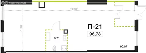 Помещение свободного назначения (96.78 м)