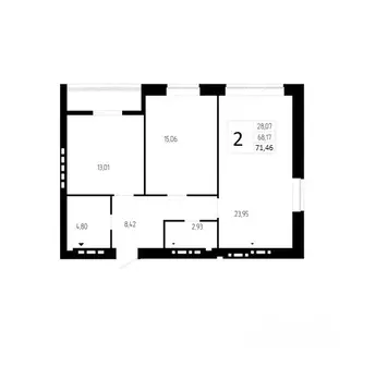 2-к кв. Волгоградская область, Волгоград бул. 30-летия Победы, 19В ...