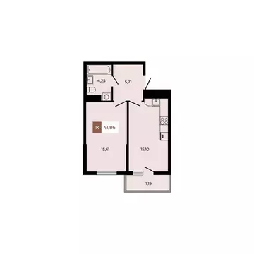 1-к кв. Ростовская область, Аксайский район, Щепкинское с/пос, пос. ...