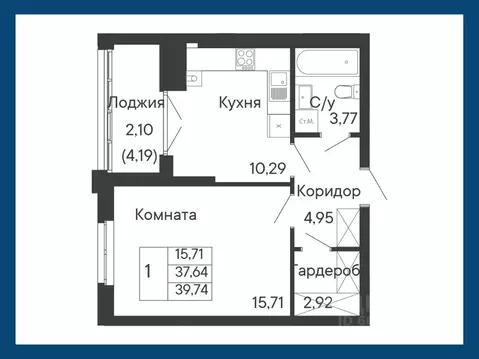 1-к кв. Ростовская область, Ростов-на-Дону Ривьера жилой квартал,  ...