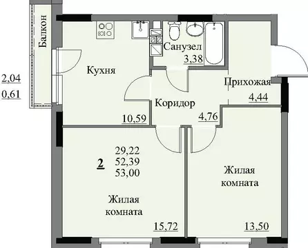 2-к кв. Удмуртия, Ижевск Автопроизводство жилрайон, 3-й мкр, Арден на ...