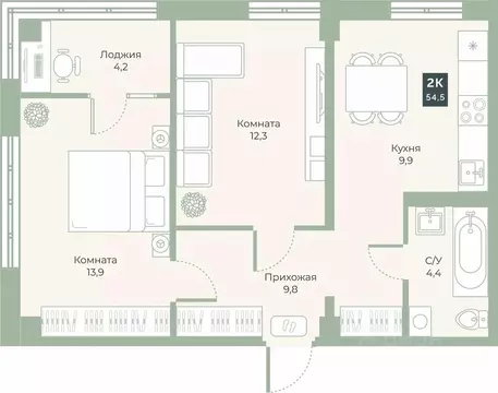 Свободной планировки кв. Курганская область, Курган Заозерный ...