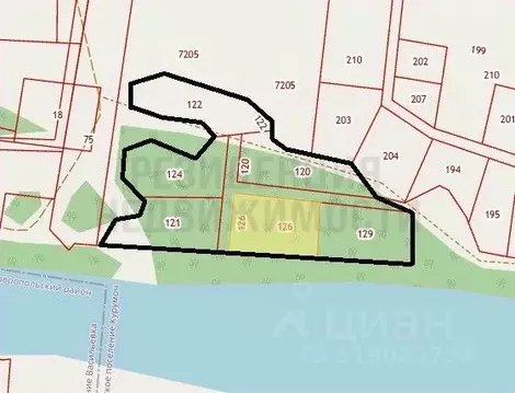 Участок в Самарская область, Волжский район, Курумоч с/пос, пос. ...