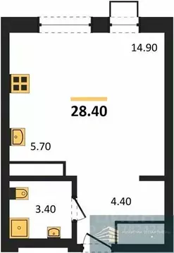Студия Воронежская область, Воронеж бул. Содружества, 6 (28.4 м)
