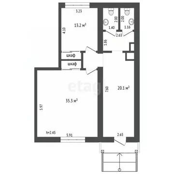 Офис в Забайкальский край, Чита ул. Недорезова, 21 (84 м)