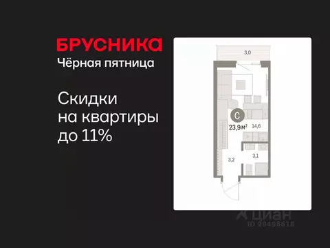 Студия Курганская область, Курган Центральный жилрайон, Дом Кино жилой ...