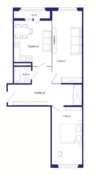 2-к кв. Иркутская область, Иркутский муниципальный округ, Маркова рп, ...