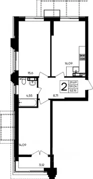 2-к кв. Севастополь Балаклавский муниципальный округ, Семисчастье ...