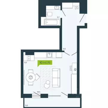 1-к кв. Новосибирская область, Новосибирск Затулинский жилмассив, ул. ...
