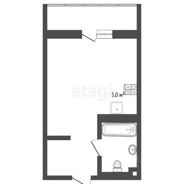 Студия Тюменская область, Тюмень ул. Михаила Сперанского, 41 (29.9 м)