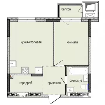 1-к кв. Удмуртия, Ижевск Культбаза жилрайон, 8-й мкр, Ежевика жилой ...