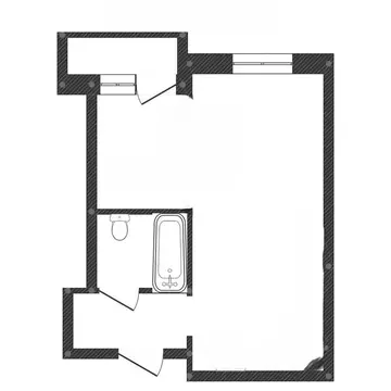 1-комнатная квартира: Иркутск, улица Павла Красильникова, 219/3 (37.6 ...