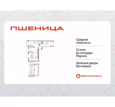 3-к кв. Новосибирская область, Новосибирский район, Краснообск рп ...