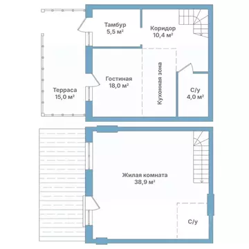 Таунхаус в Новосибирская область, Мошковский район, пос. Октябрьский, ...