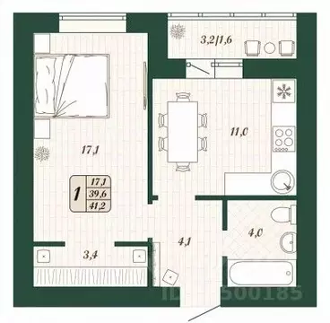1-к кв. Самарская область, Волжский район, Смышляевка городское ...