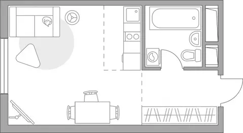 Студия Московская область, Красногорск Опалиха мкр, Аникеевский жилой ...