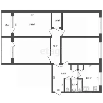 Комната Мордовия, Саранск ул. Крылова, 61А (16.5 м)
