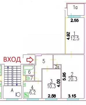 3-к кв. Москва ул. Коненкова, 4Б (58.8 м)