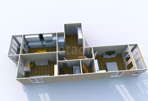 2-к кв. Сахалинская область, Южно-Сахалинск ул. Имени Н.Г. Смирнова, 3 ...