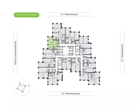 2-к кв. Пермский край, Пермь ул. Механошина, 16 (45.4 м)