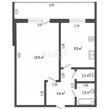 1-к кв. Башкортостан, Стерлитамак ул. Гоголя, 98 (36.5 м)