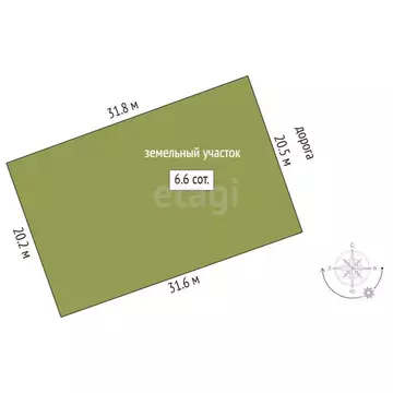 Участок в Тюменская область, Тюменский муниципальный округ, с. Кулига, ...