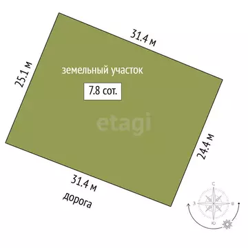 Участок в Тюмень, садовое товарищество Березняки-2, Солнечная улица (8 ...