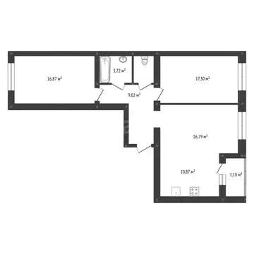 3-к кв. Башкортостан, Уфа ул. Энтузиастов, 13 (76.8 м)