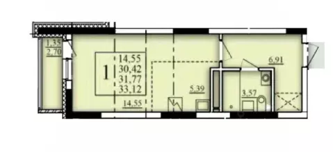 1-к кв. Башкортостан, Уфа Затон-Восточный жилрайон, Паруса жилой ...