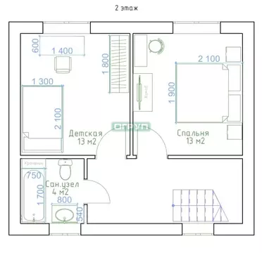 Дом в Бессоновка, Кленовая улица, 28 (84 м)