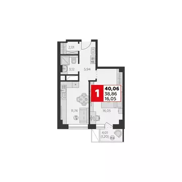 1-к кв. Ростовская область, Ростов-на-Дону ул. Штахановского, 24/2 ...