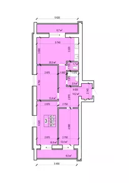 3-к кв. Саратовская область, Энгельс Новобазарная ул., 4 (95.7 м)