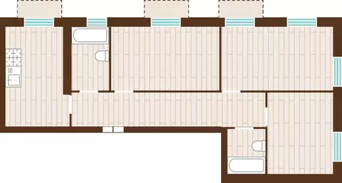 3-к кв. Калининградская область, Гурьевский муниципальный округ, пос. ...