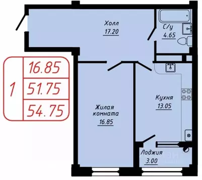 1-к кв. Ставропольский край, Кисловодск ул. 40 лет Октября, 37 (54.75 ...