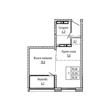 2-к кв. Приморский край, Владивосток Днепровская ул., 25к5 (36.1 м)