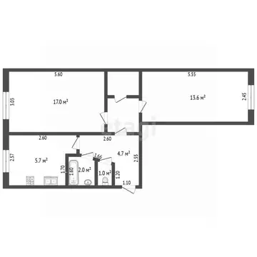 3-к кв. Воронежская область, Борисоглебск Северный мкр, 39 (60.0 м)