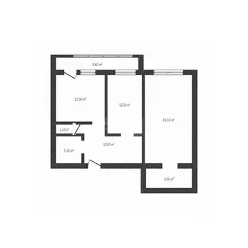 2-к кв. Брянская область, Брянск Гомельская ул., 34 (60.4 м)