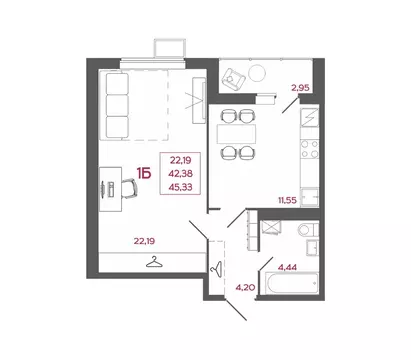 1-комнатная квартира: Пенза, Железнодорожный район, микрорайон ...