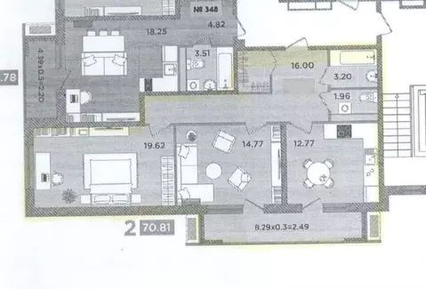 2-к кв. Краснодарский край, Темрюк Дальняя ул., 30 (71.0 м)