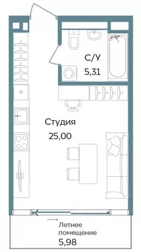 Студия Крым, Саки ул. Морская (36.29 м)