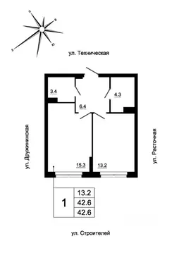 1-к кв. Свердловская область, Екатеринбург Сортировочный жилрайон, ...