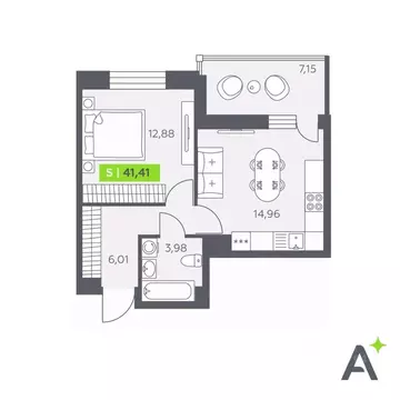 1-к кв. Ленинградская область, Всеволожский район, Заневское городское ...