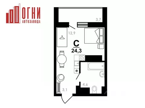 Студия Нижегородская область, Нижний Новгород Коломенская ул., 8к4 ...