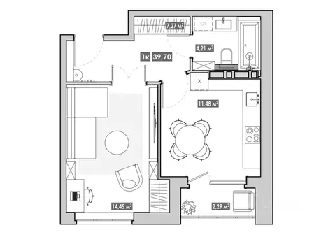 1-к кв. Приморский край, Артем  (39.7 м)