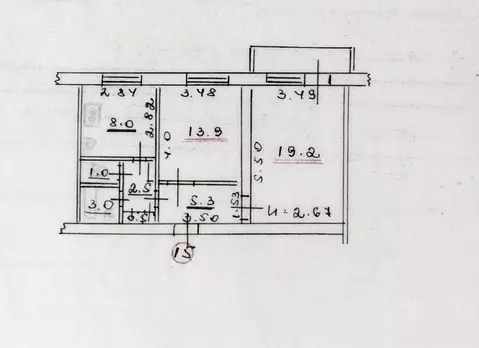 2-к кв. Саратовская область, Вольск Краснооктябрьская ул., 40 (53.4 м)