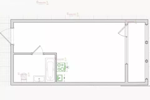 Квартира-студия: Екатеринбург, Рощинская улица, 31 (28 м)