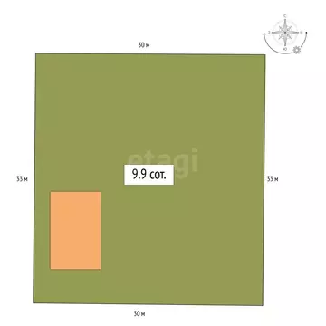 Дом в посёлок Алфёрово, улица А.И. Духанина (69.4 м)